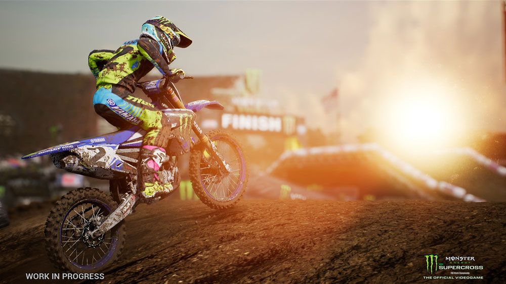 Screenshot for the game MONSTER ENERGY SUPERCROSS - THE OFFICIAL GAME [PS4]