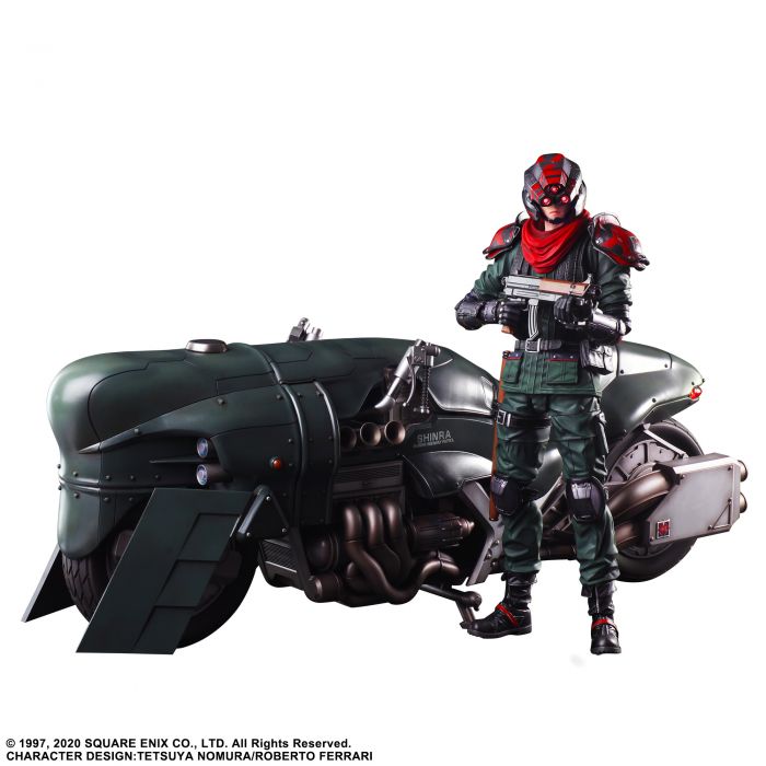 FINAL FANTASY VII REMAKE™ PLAY ARTS KAI™ Action Figure - SHINRA ELITE  SECURITY OFFICER & MOTORCYCLE SET