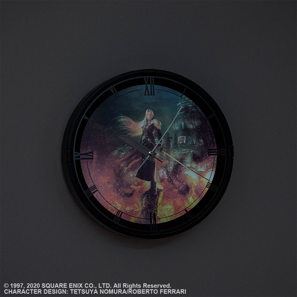Music Final Fantasy VII Remake PS4 Sephiroth Melody Clock Backlight Figure 