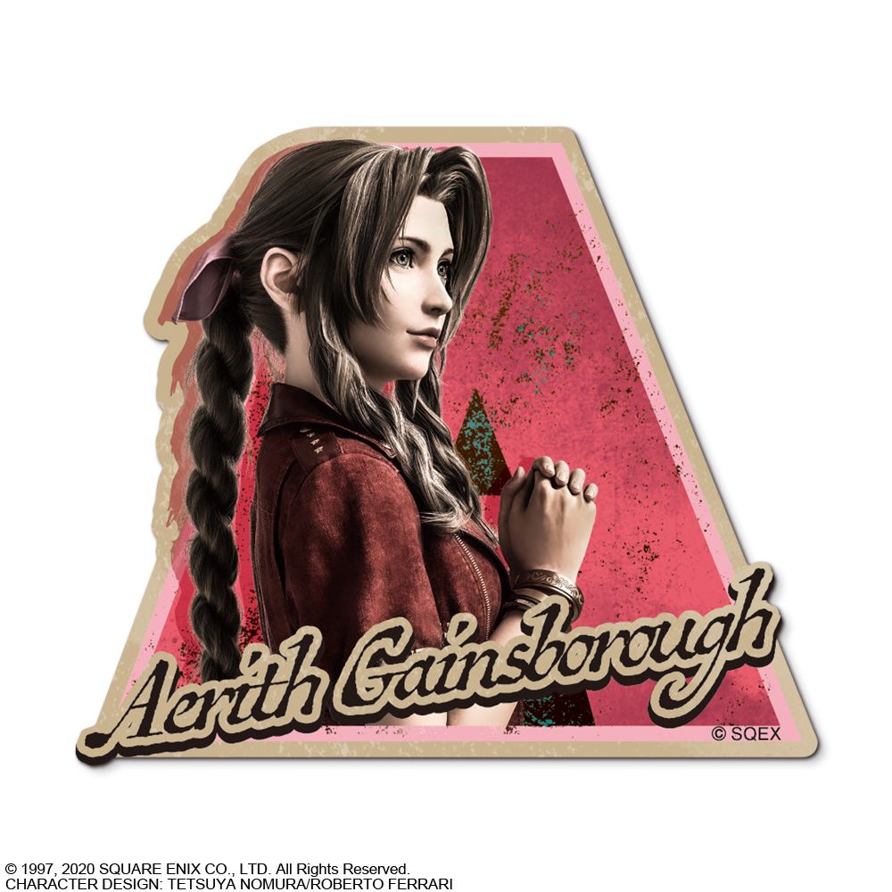 6" Aerith Gainsborough Final Fantasy Vinyl Sticker FFVII Remake Car Window Decal