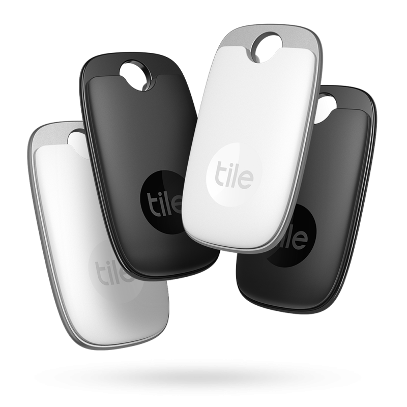 Tile Pro 4Pack in Black & White Bluetooth Trackers