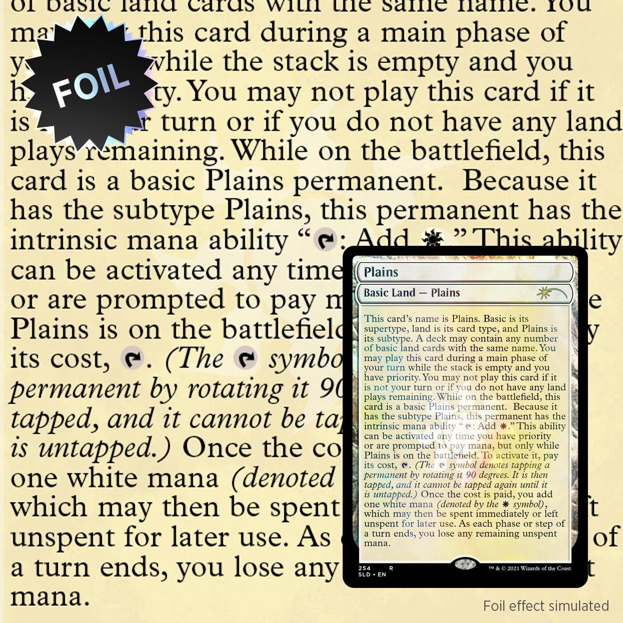 The Full-Text Lands Foil Edition | Secret Lair