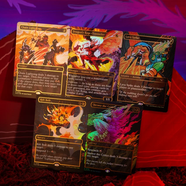EVERYTHING IS ON FIRE Playset Bundle Raised Foil Edition