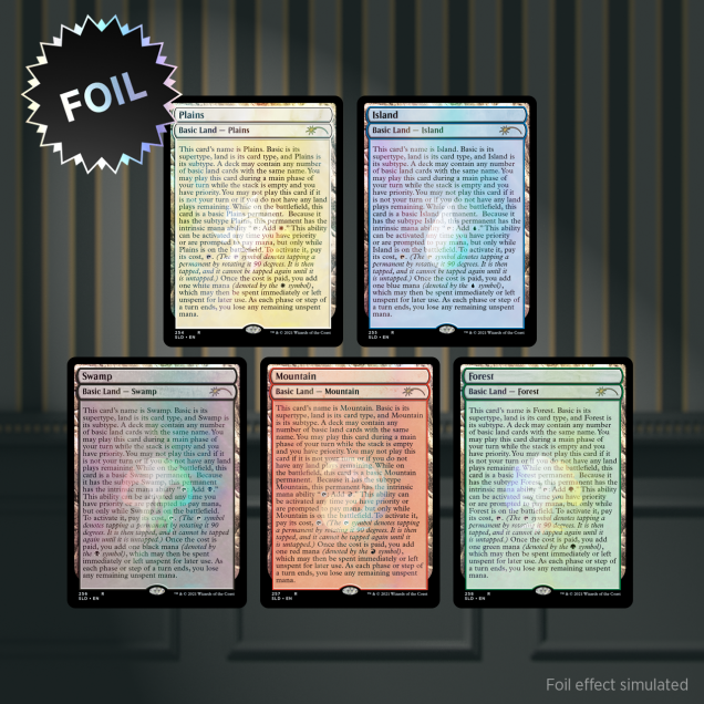 The Full-Text Lands Foil Edition