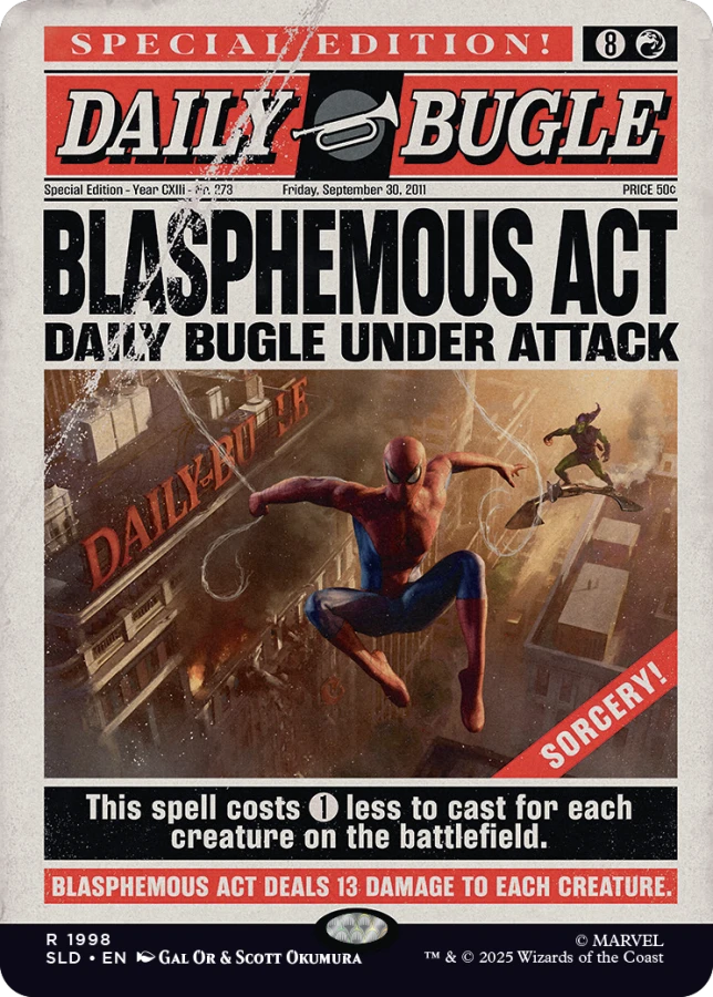 Secret Lair x Marvel's Spider-Man: Daily Bugle Breaking News