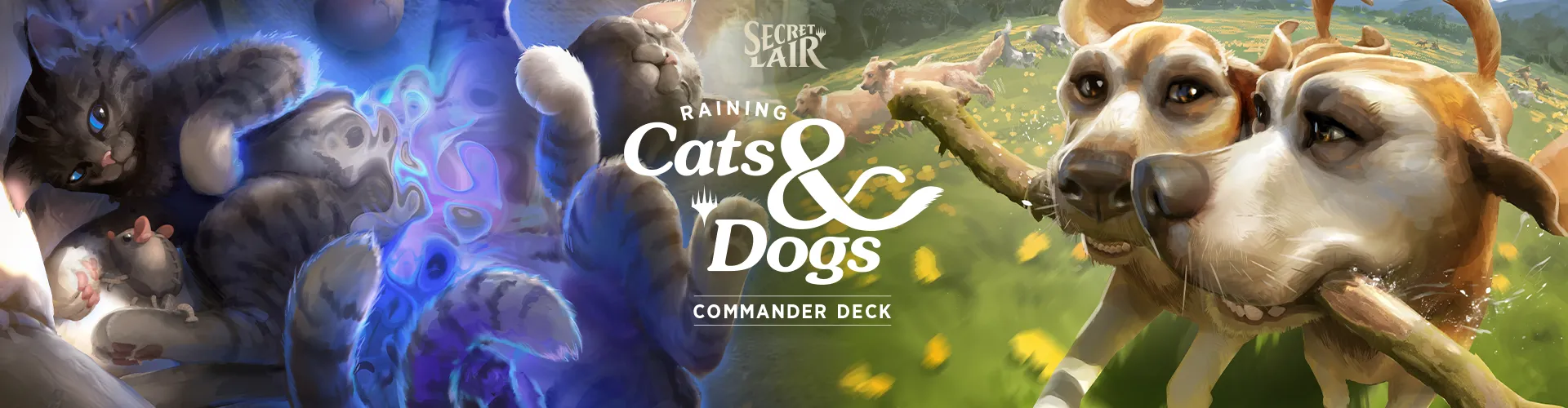 Secret Lair Commander Deck: Raining Cats and Dogs Header Banner