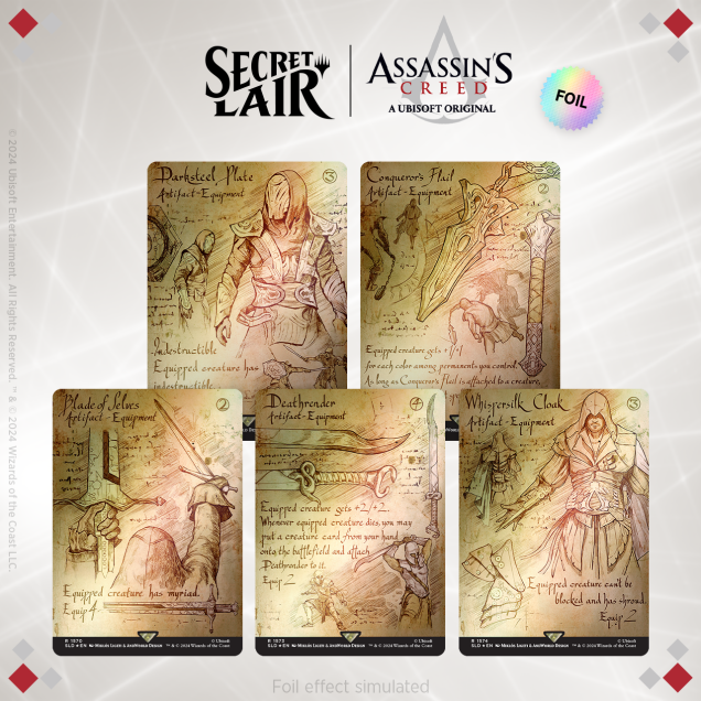 Secret Lair x Assassin’s Creed: Da Vinci’s Designs Foil Edition