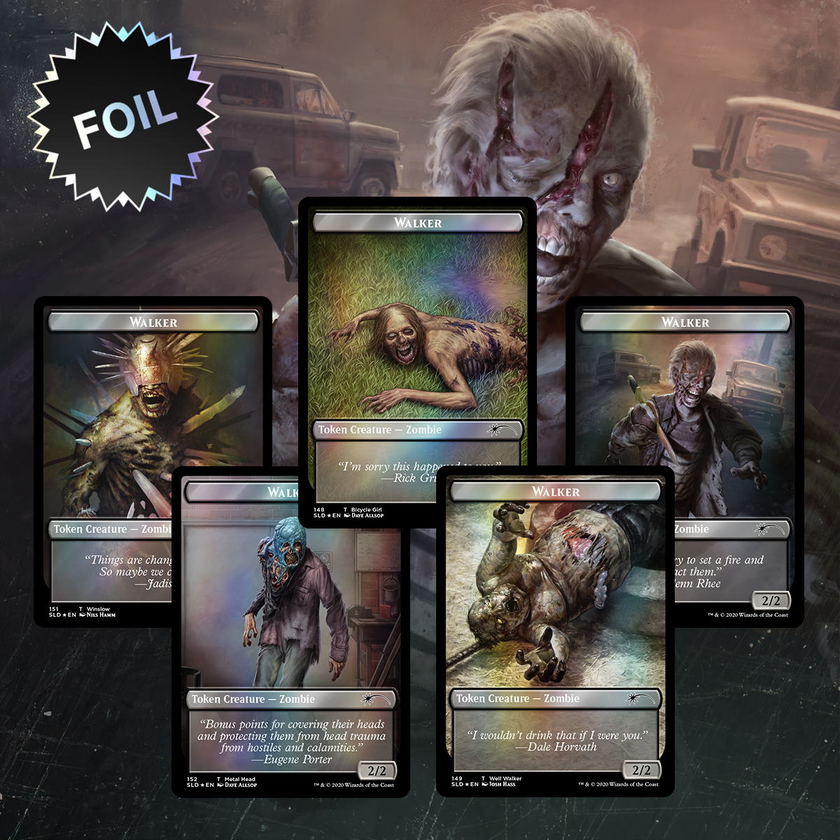 MTG SecretLair×THE WALKING DEAD 2個 安い売筋品 おもちゃ・ホビー