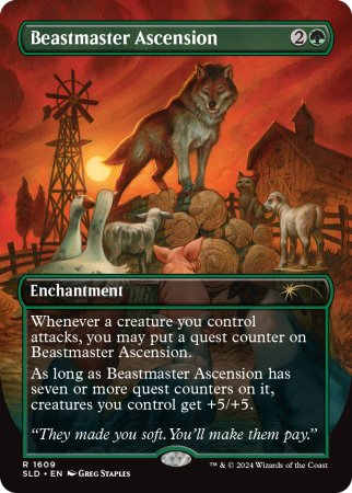 mtg プレイマット / not a wolf secret lair Secret Lair - Sale 4 2024 - Not a Wolf Black Stitched