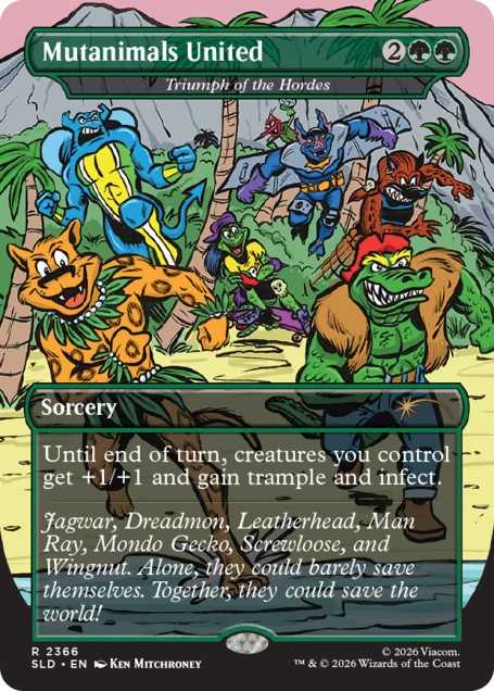 Secret Lair x Teenage Mutant Ninja Turtles: The Mighty Mutanimals