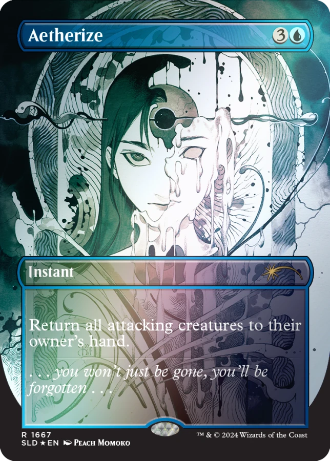 MTG Secret Lair Peach Momoko Foil ② Secret Lair Featuring Peach Momoko Foil Edition versione