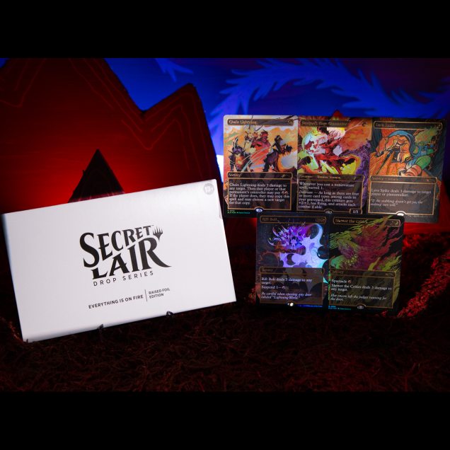 EVERYTHING IS ON FIRE Playset Bundle Raised Foil Edition