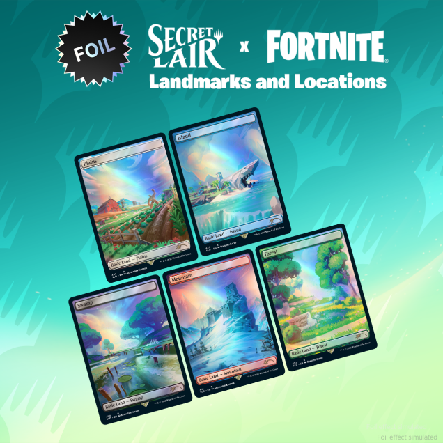 Secret Lair x FORTNITE: Landmarks and Locations Foil Edition