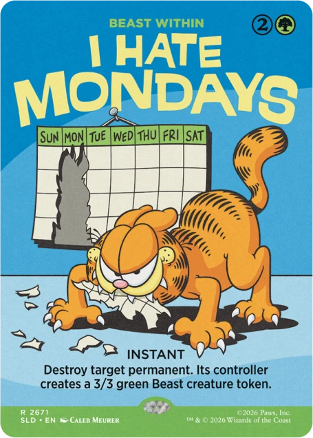 Secret Lair x Garfield: Motivationally Challenged​