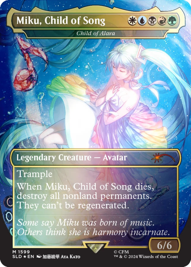 Secret Lair Miku 初音ミク MTG 夏 FOIL 非FOIL Secret Lair x Hatsune Miku: Digital Sensation EN Foil Edition