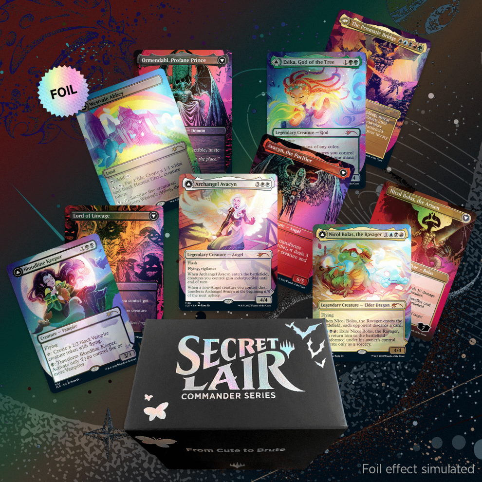 Secret Lair Commander Deck From Cute to Brute Secret Lair