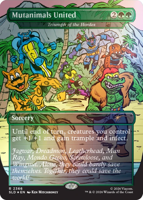 Secret Lair x Teenage Mutant Ninja Turtles: The Mighty Mutanimals Foil Edition