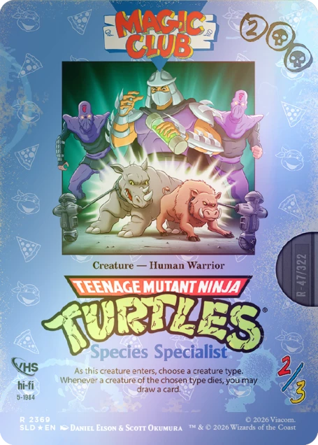 Secret Lair x Teenage Mutant Ninja Turtles: VHS Villains Foil Edition