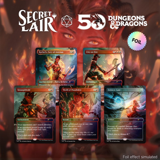 Secret Lair x Dungeons & Dragons®: Karlach's Rage Foil Edition