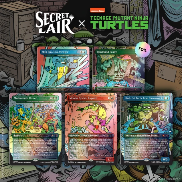 Secret Lair x Teenage Mutant Ninja Turtles: The Mighty Mutanimals Foil Edition