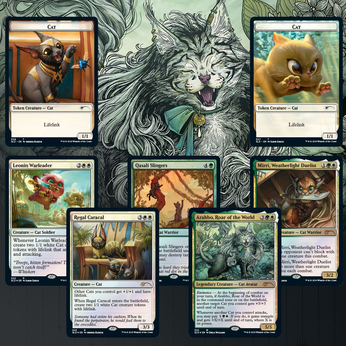 白 フリル付 mtg Look At The Kitties 暴力的な突発 4枚セット - 通販