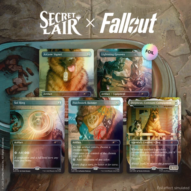 Secret Lair x Fallout®: Greet the Dog Foil Edition​