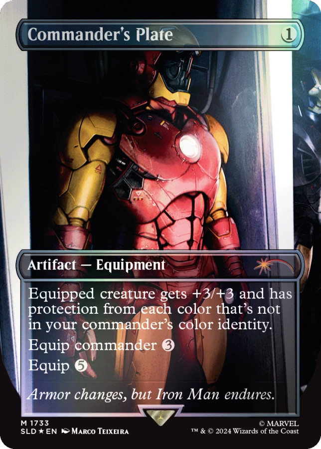 MTG Magic The Gathering Marvel Secret Lair Iron Man Foil