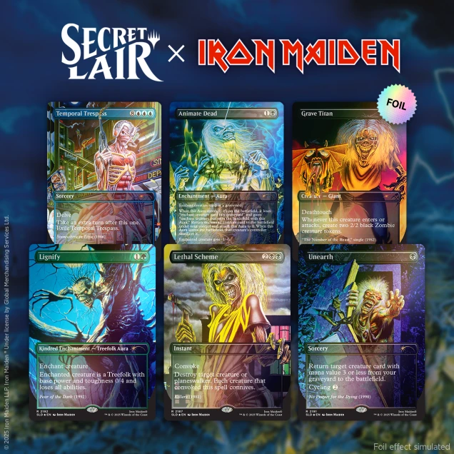 Secret Lair x Iron Maiden: Album Art Foil Edition​