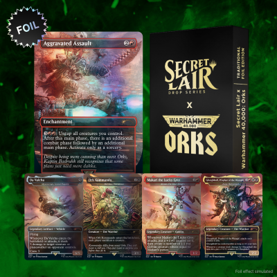 Secret Lair x Warhammer 40,000: Orks Foil Edition | Secret Lair