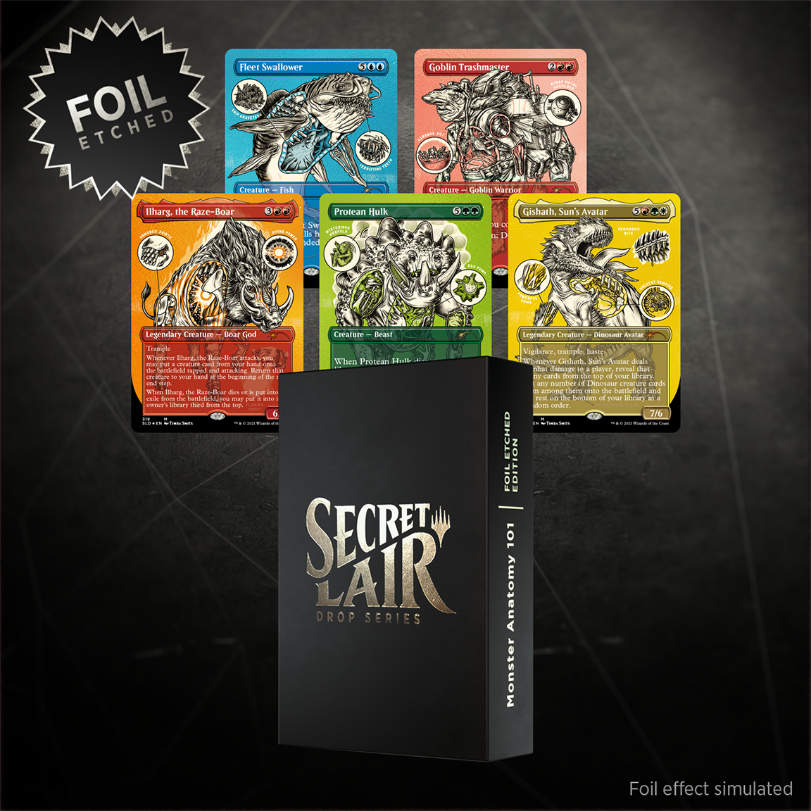 Monster Anatomy 101 Foil Etched Edition | Secret Lair