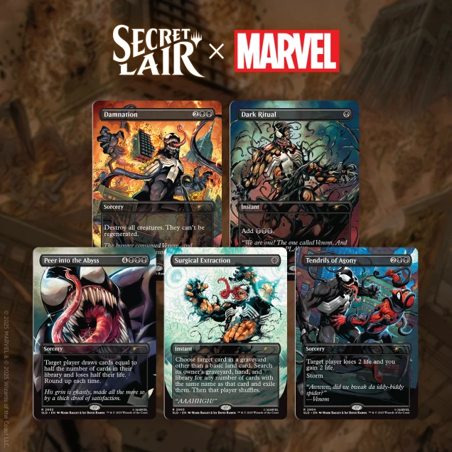 Secret Lair x Marvel’s Spider-Man: Venom Unleashed (Colors)