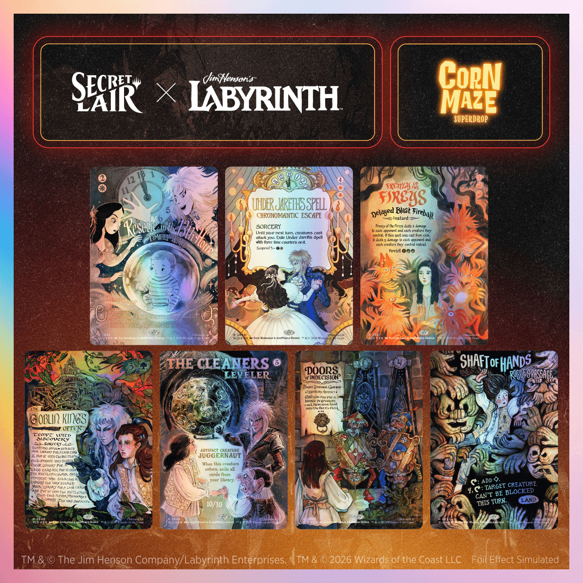 Secret Lair x Labyrinth: Through the Labyrinth Foil Edition