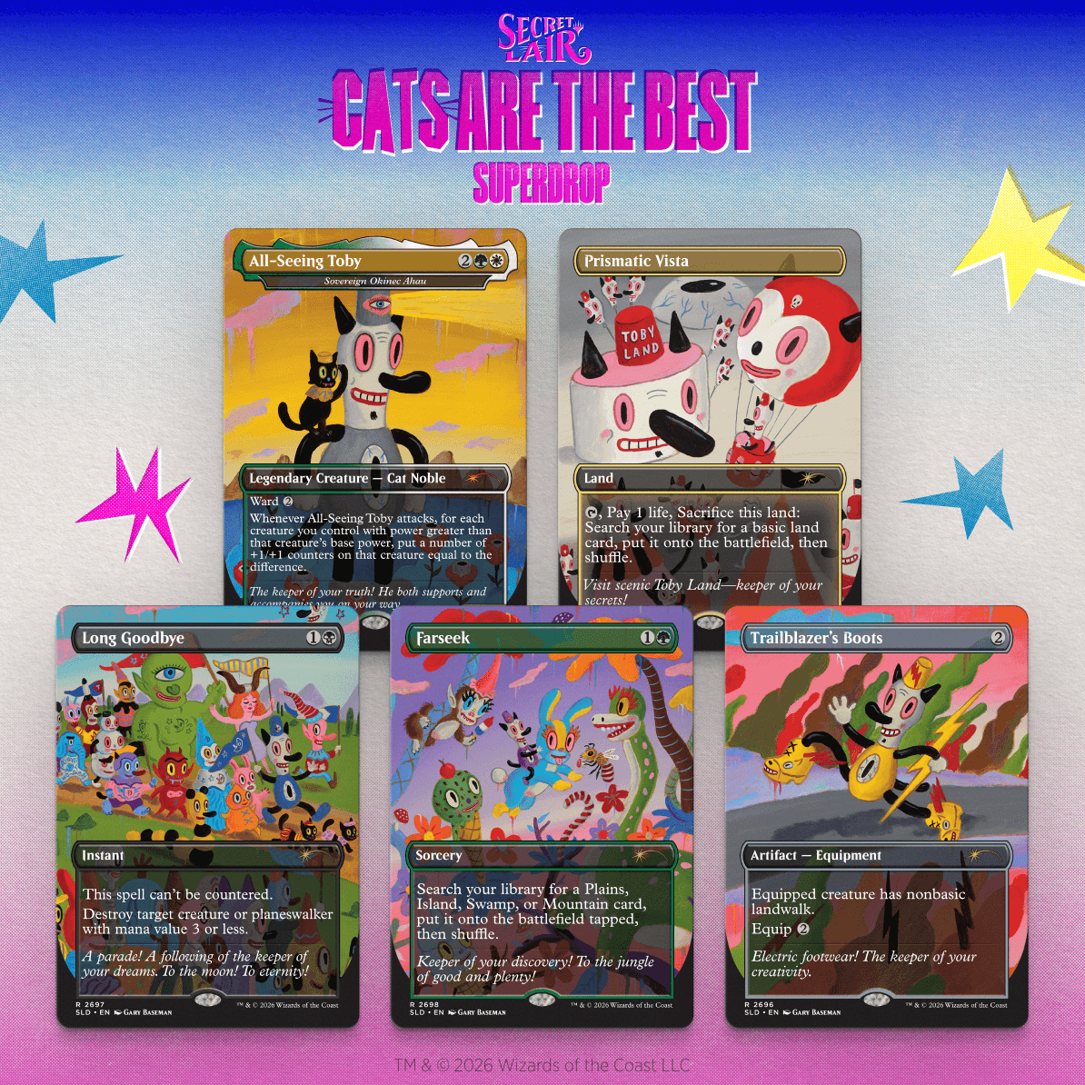 マジック：ザ・ギャザリング Magic Secret Lair Toby's Journey Toby's Journey by Gary Baseman | Secret Lair