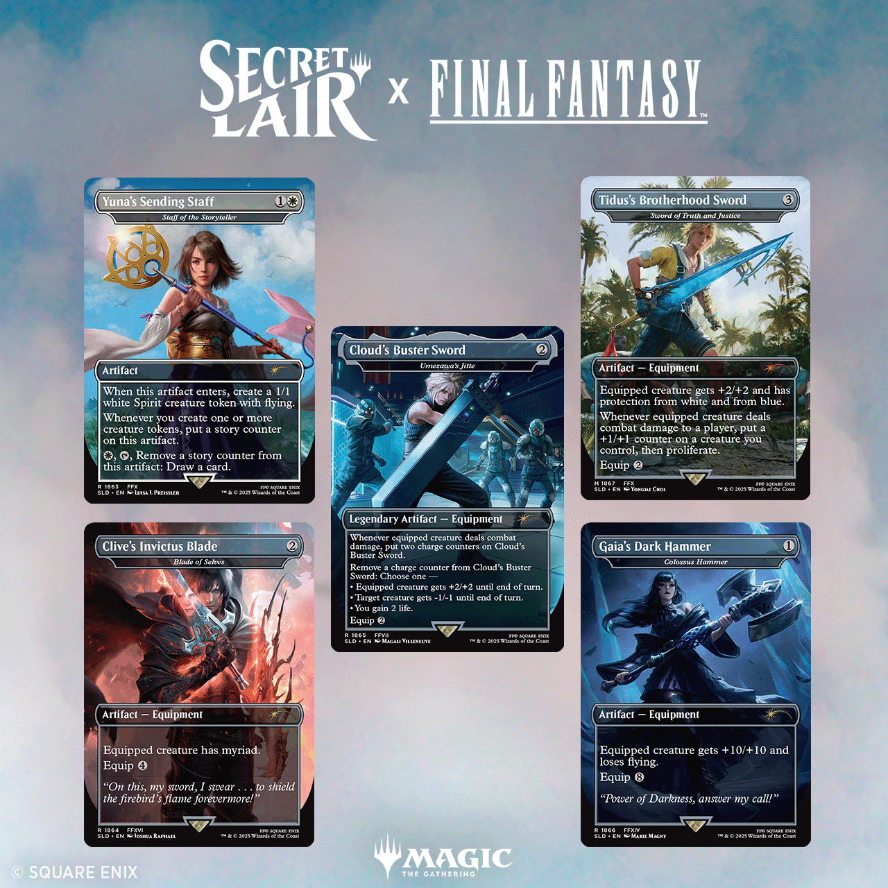 Secret Lair x FINAL FANTASY: Weapons JP Foil Edition