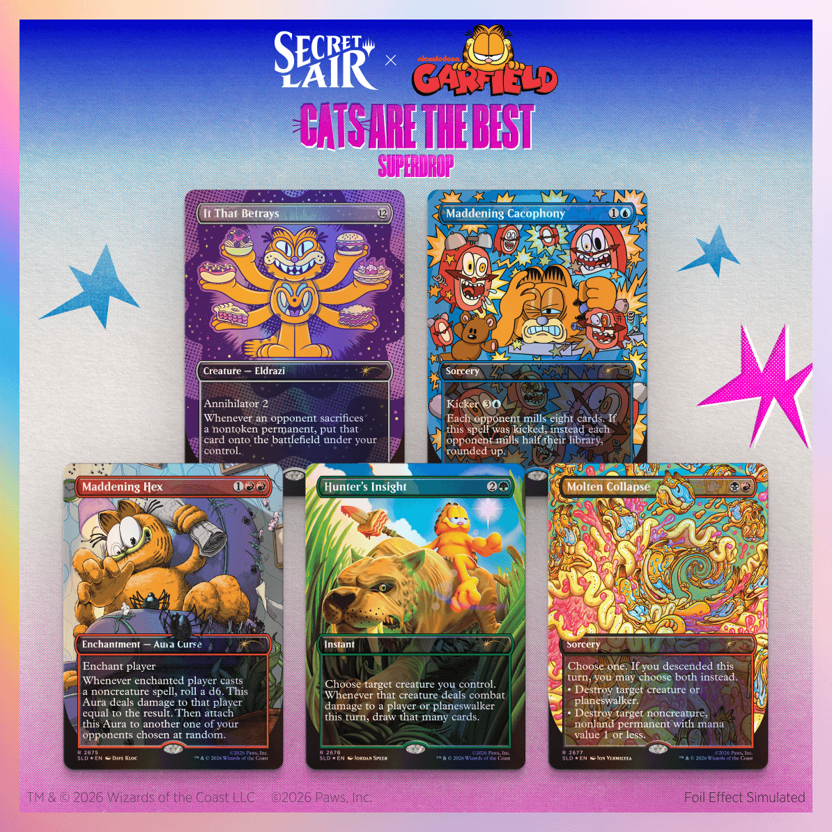 Secret Lair x Garfield: Our Only Thought is to Entertain You Foil