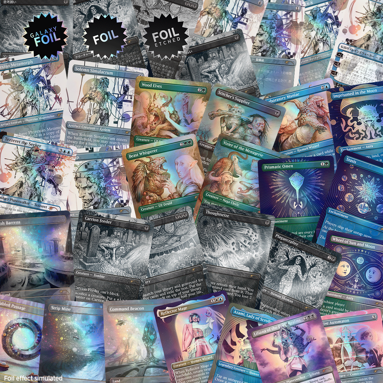 50 Random FOIL RARE Magic: The Gathering Cards – MTG Joblot Bundle (Used)