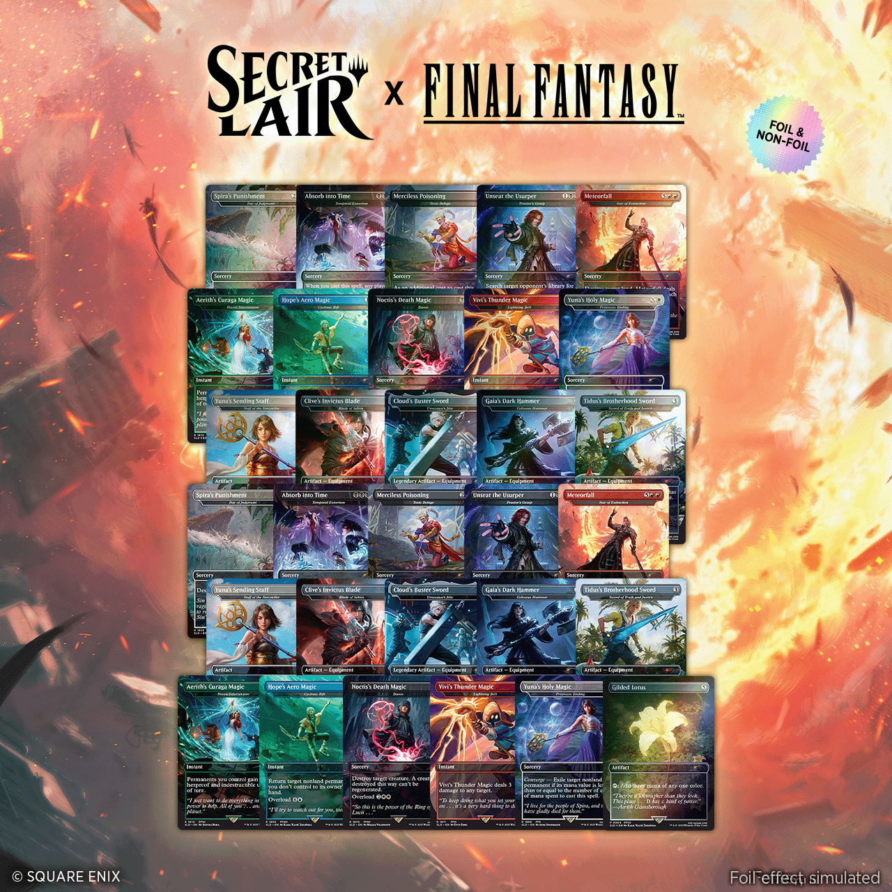 MTG Secret Lair x FF: Weapons Foil 英語 ６枚 Secret Lair x FINAL FANTASY: Weapons EN Foil Edition