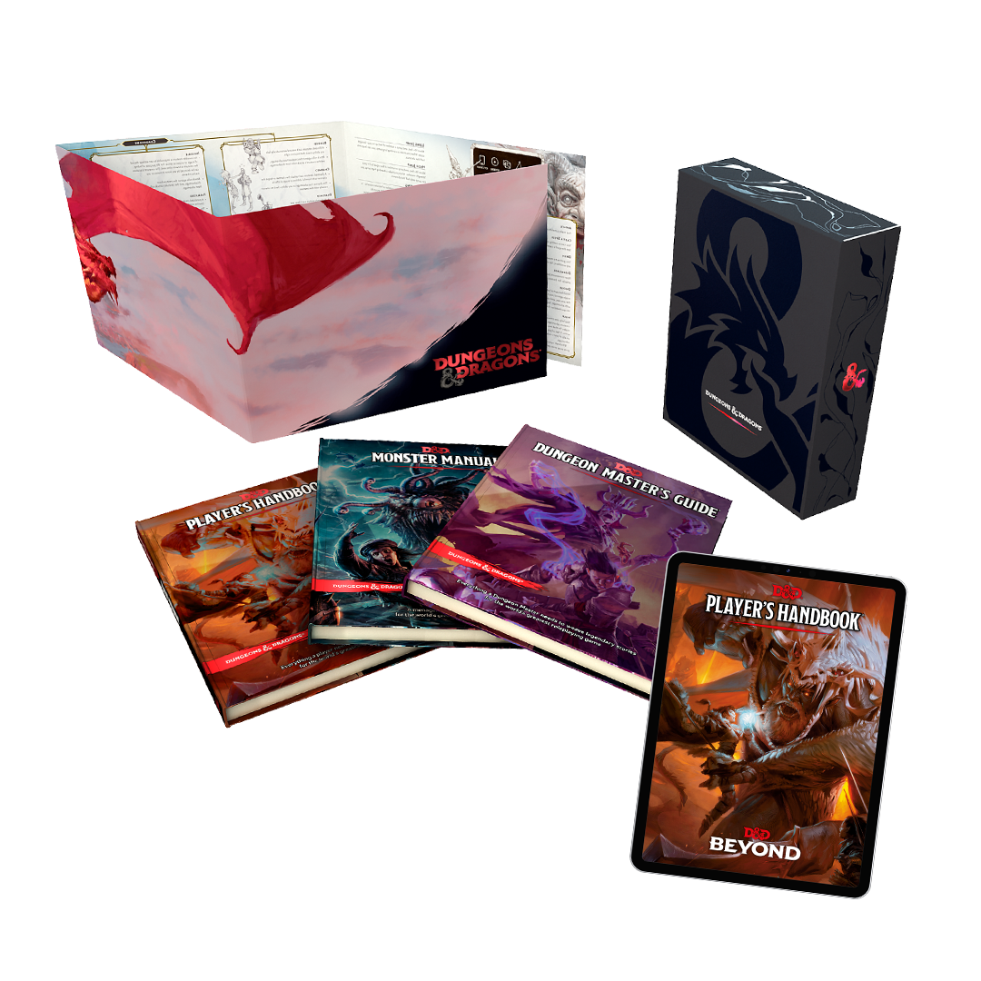 D&D Core Rulebook Gift Set (plus digital codes for all three books on D