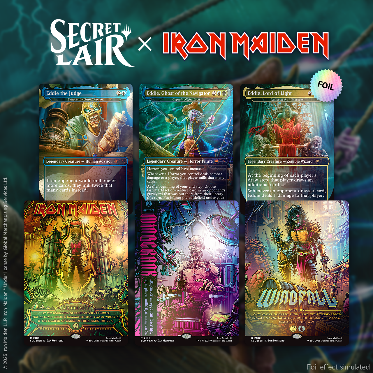 Secret Lair x Iron Maiden: Eddie Unchained Foil​ Edition | Secret Lair