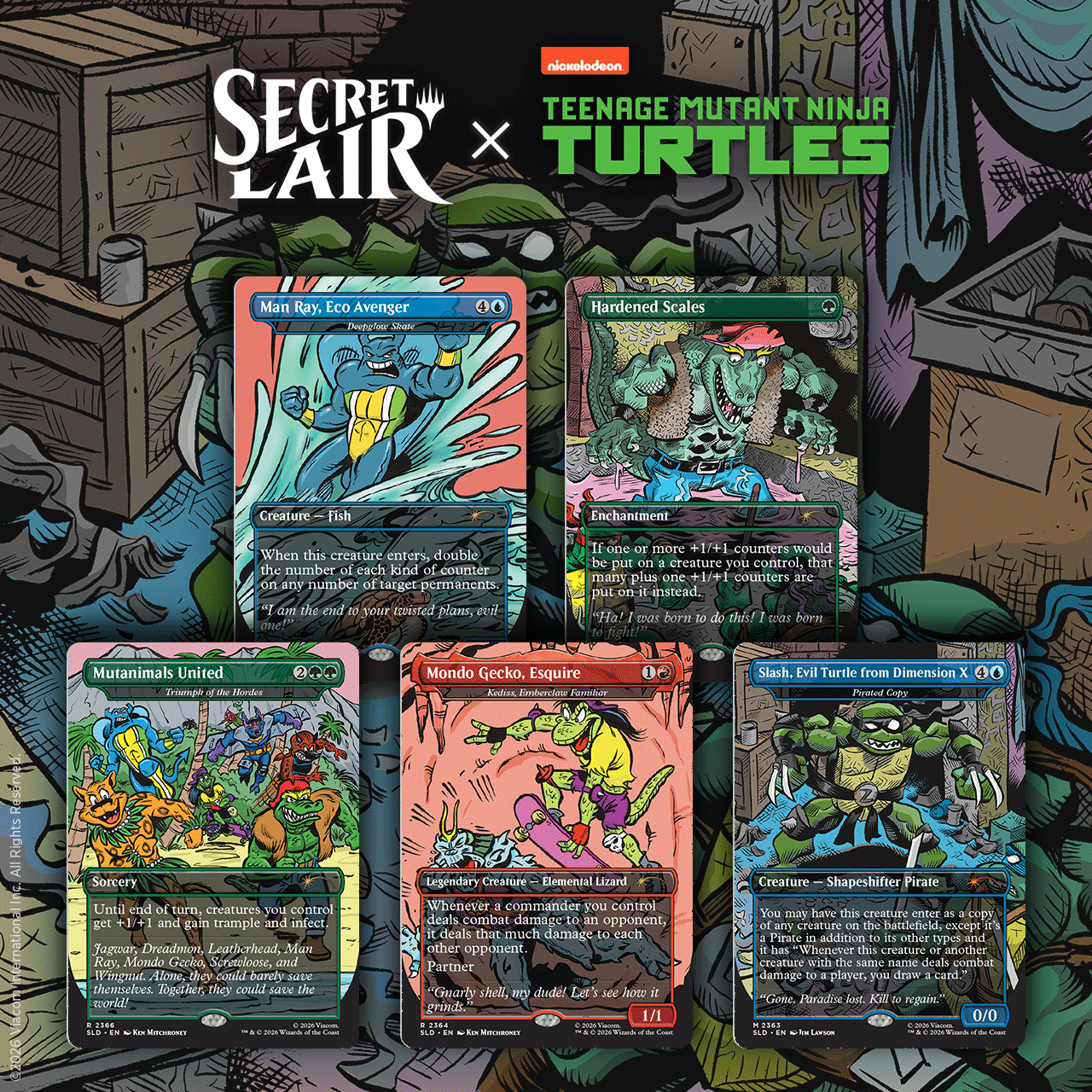 Secret Lair x Teenage Mutant Ninja Turtles: The Mighty Mutanimals