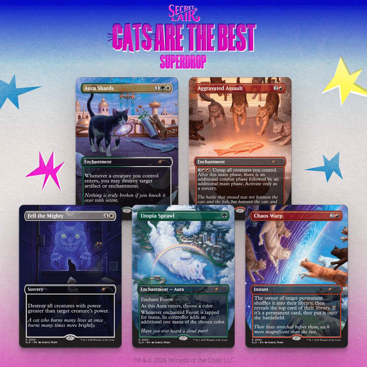 マジック：ザ・ギャザリング MTG Secret Lair Cats of Chaos Cats of Chaos​ | Secret Lair