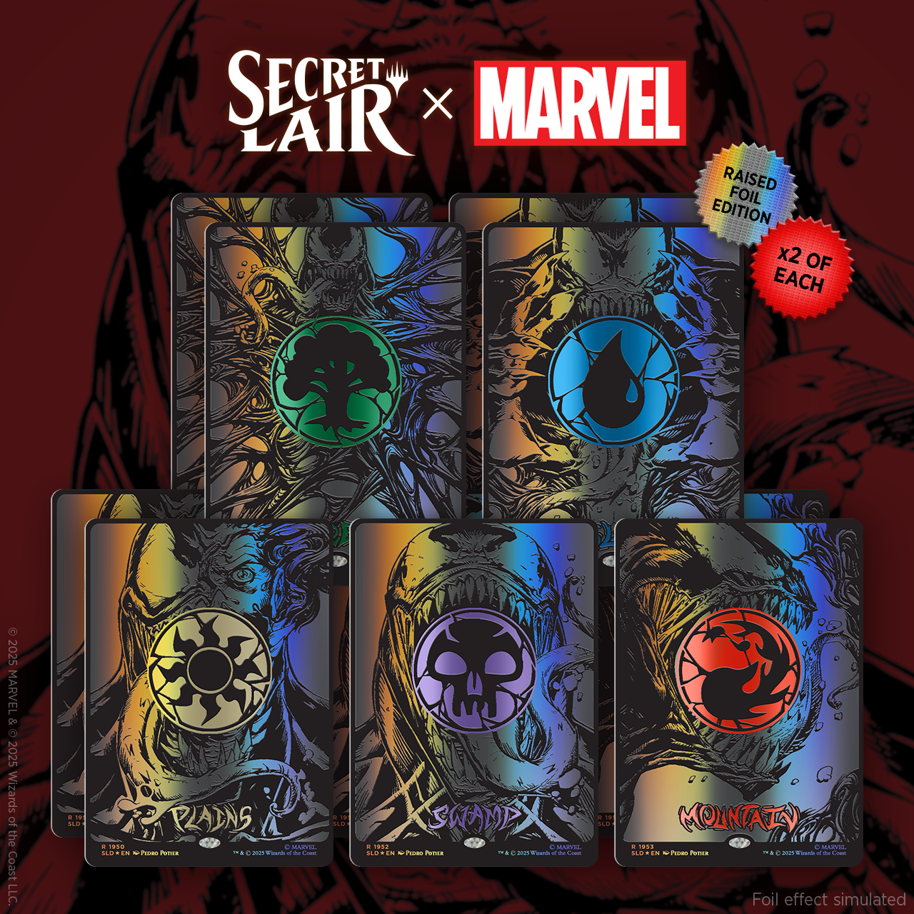 Secret Lair x Marvel's Spider-Man: Mana Symbiote Raised Foil