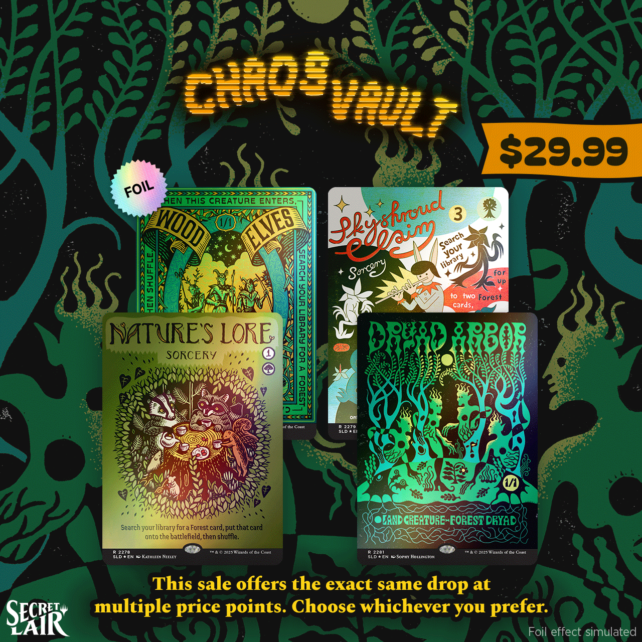 Prints Charming Foil Edition $29.99 | Secret Lair