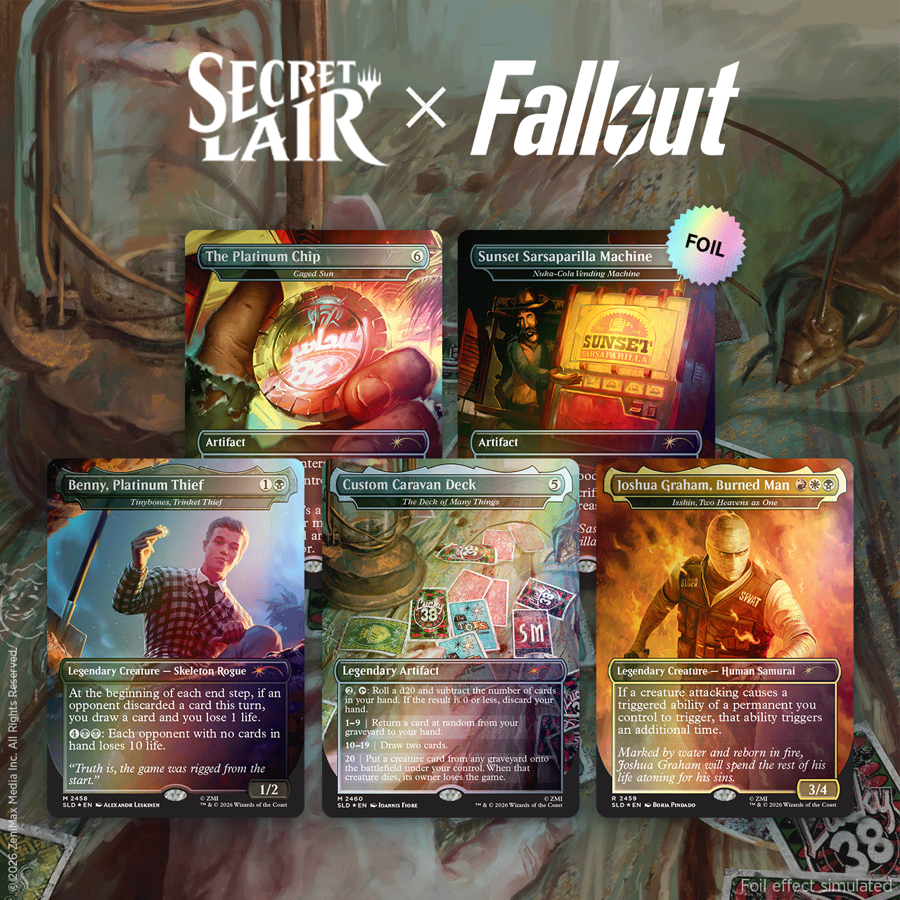 マジック：ザ・ギャザリング MTG Welcome to New Vegas Foil Secret Lair x Fallout®: Welcome to New Vegas Foil Edition