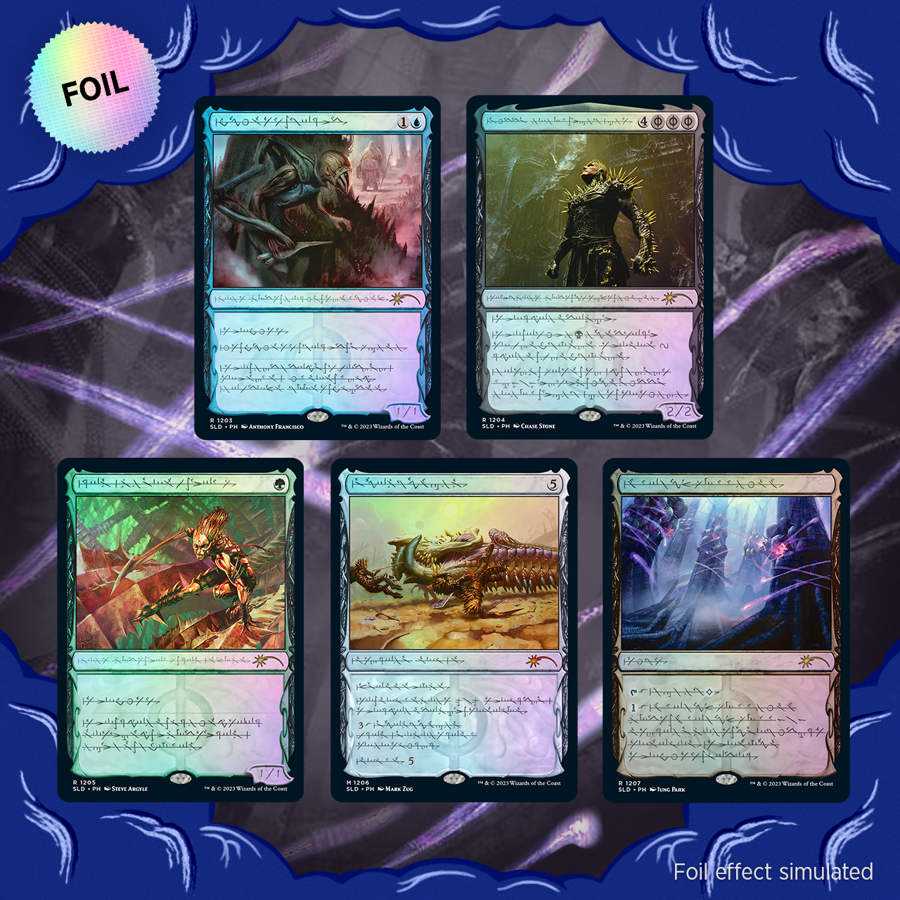 超激得定番MTG Secret Lair「Phyrexian Faves」Foil マジック：ザ・ギャザリング