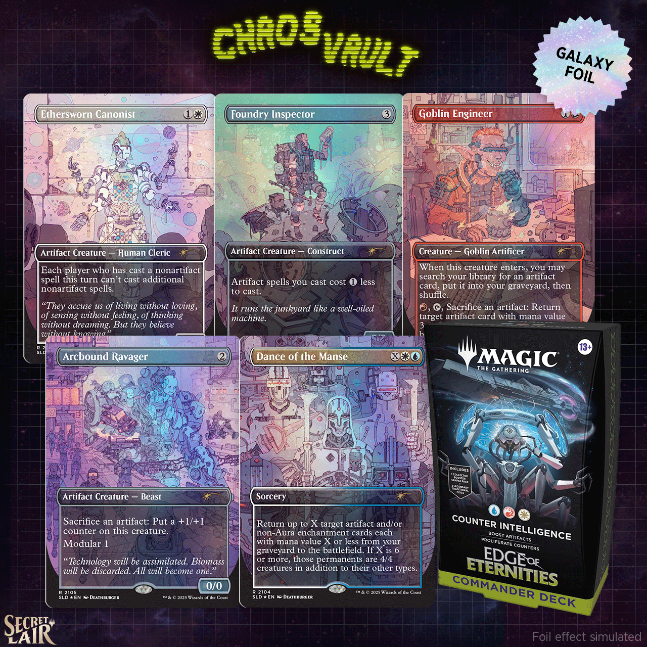 Commander Reinforcements Counter Intelligence Galaxy Foil Bundle