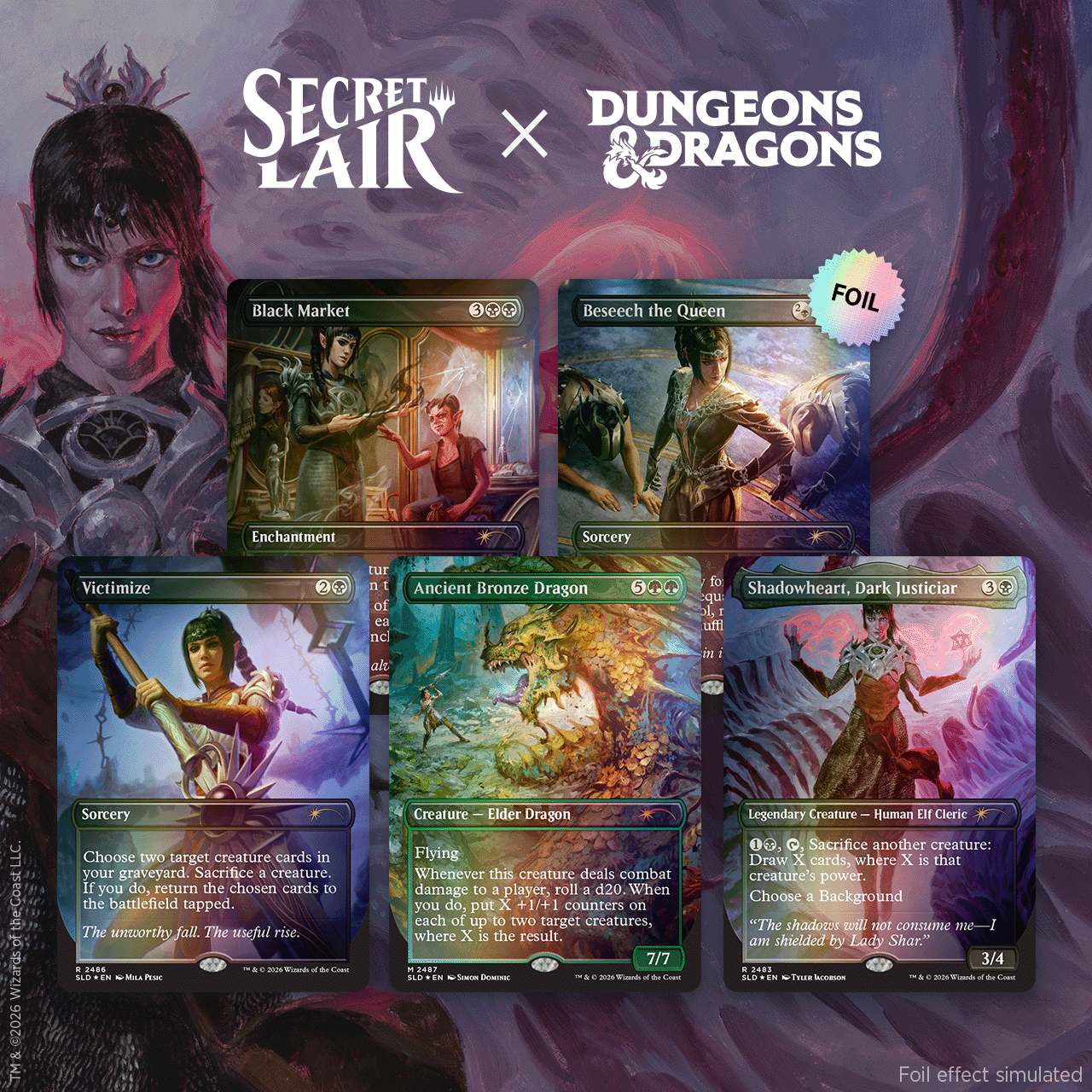 Secret Lair x Dungeons & Dragons®: Shadowheart's Devotion Foil