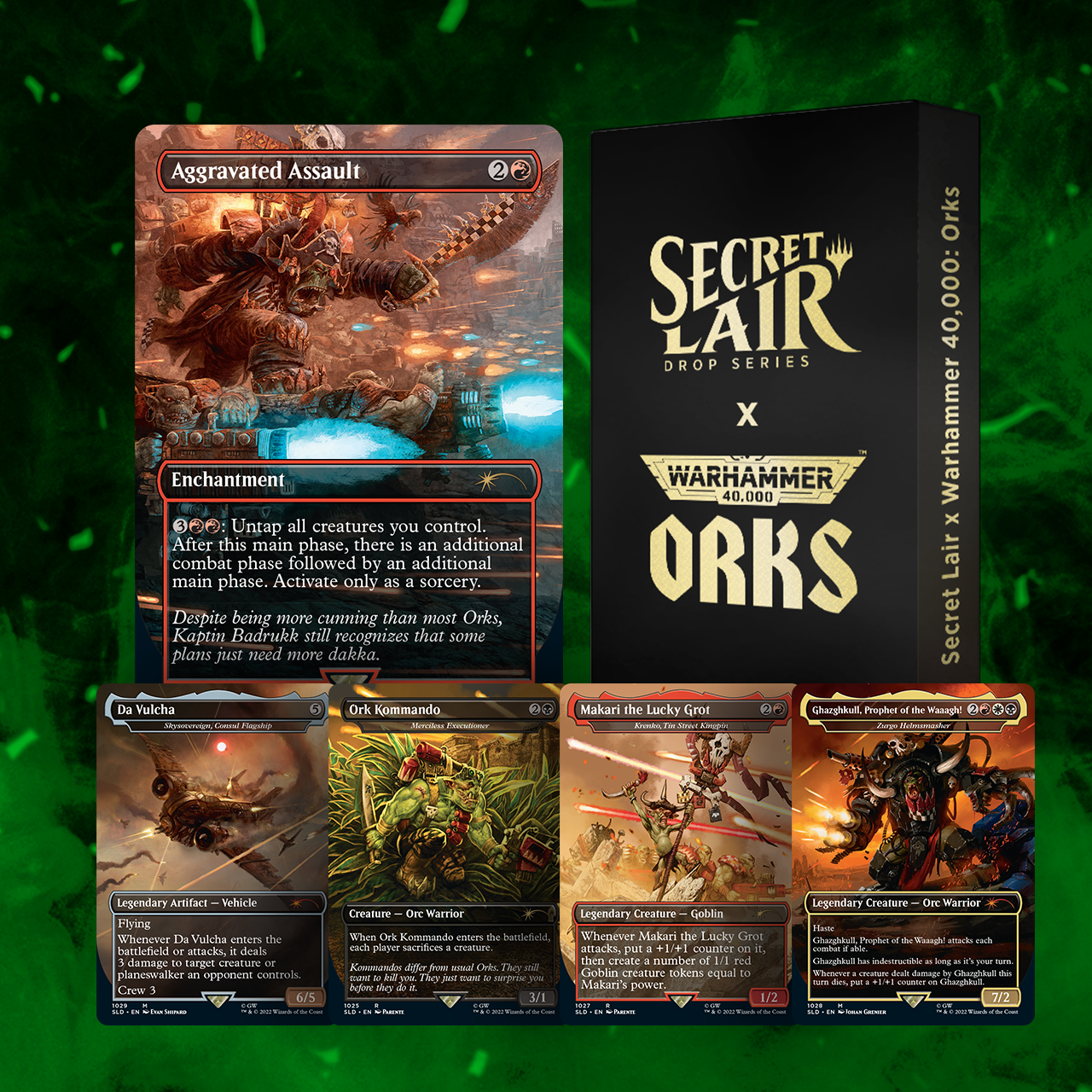 MTG Secret Lair x Warhammer 40,000: OrksGhazghkullP - マジック：ザ