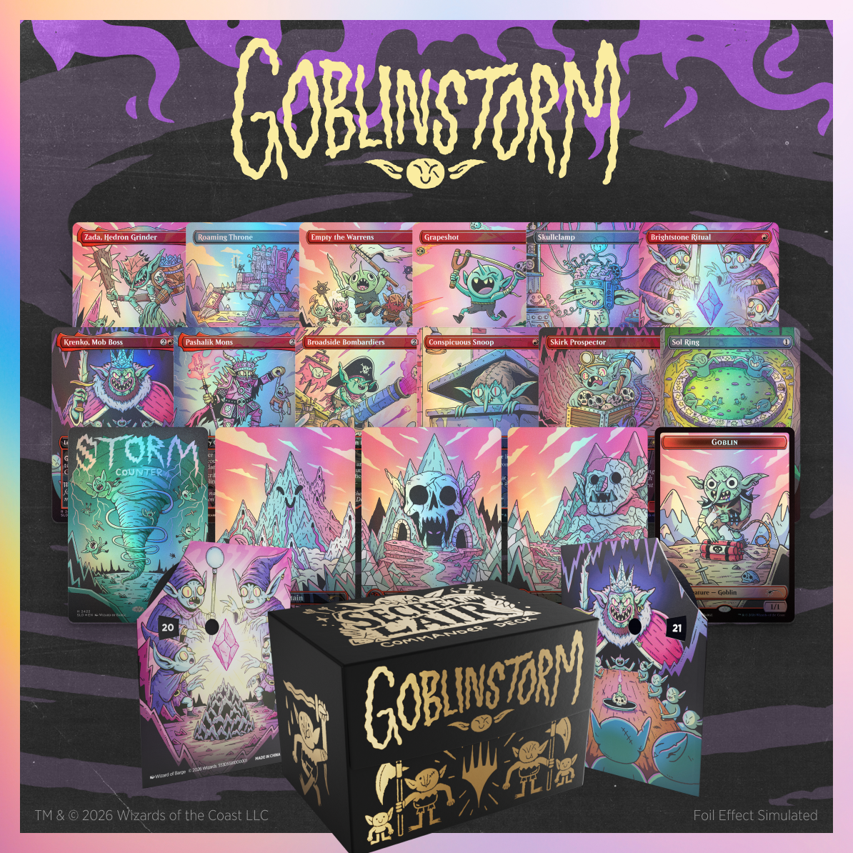 マジック：ザ・ギャザリング Secret Lair Commander Deck: Goblinstorm Secret Lair Commander Deck: Goblin Storm | Secret Lair
