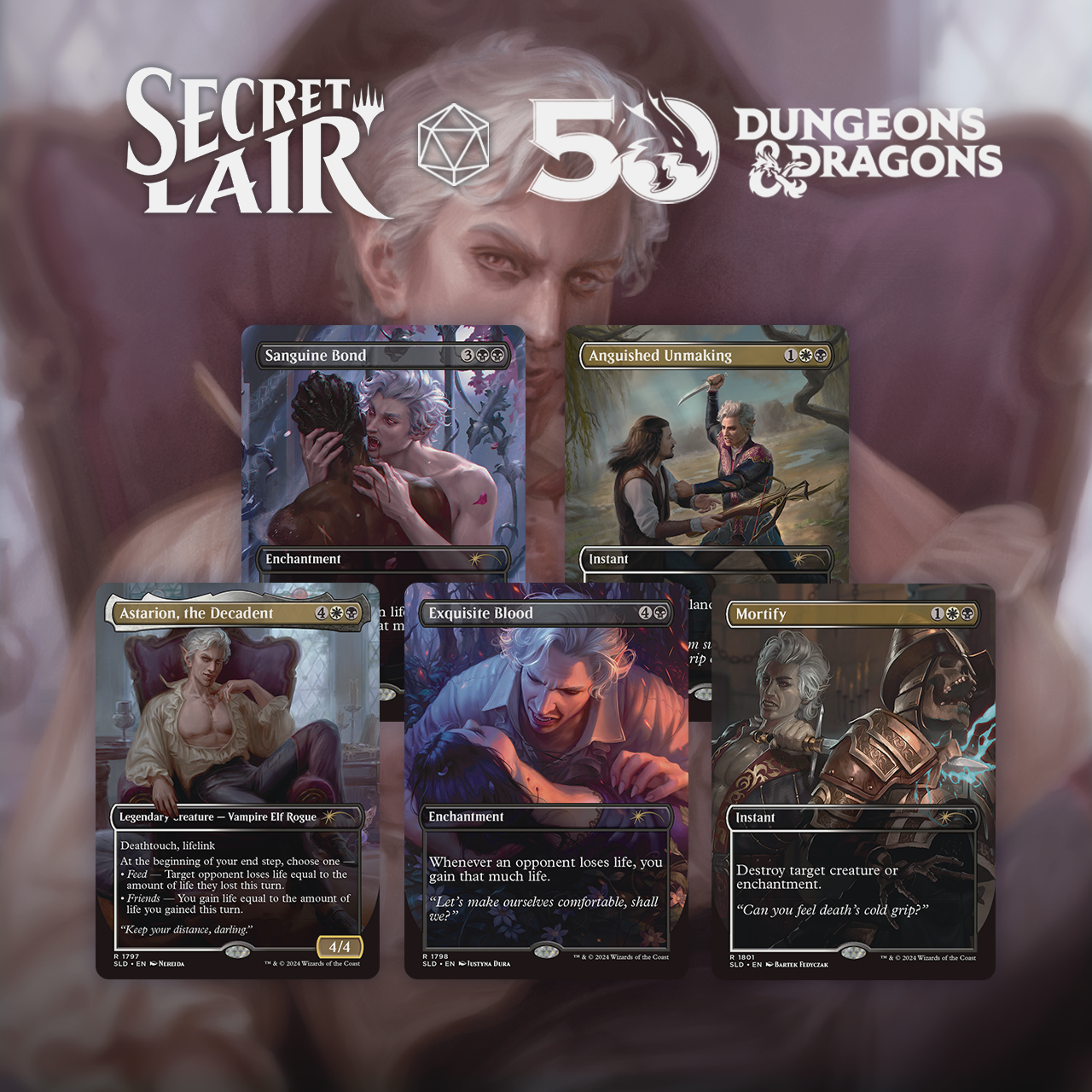 マジック：ザ・ギャザリング Secret Lair D&D: ASTARION'S THIRST mtg Amazon.com: MTG Secret Lair: Astarion's Thirst (Foil Edition